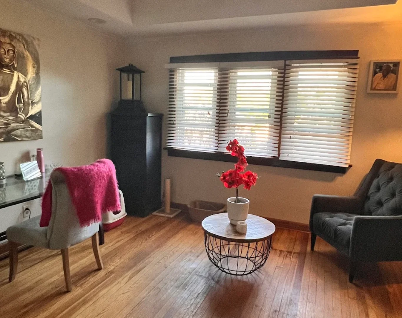 Spotless living room after moving in/out cleaning service in Lake County, IL