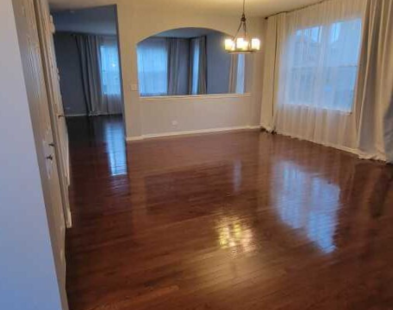 Professional cleaner performing deep cleaning in a Lake County, IL home
